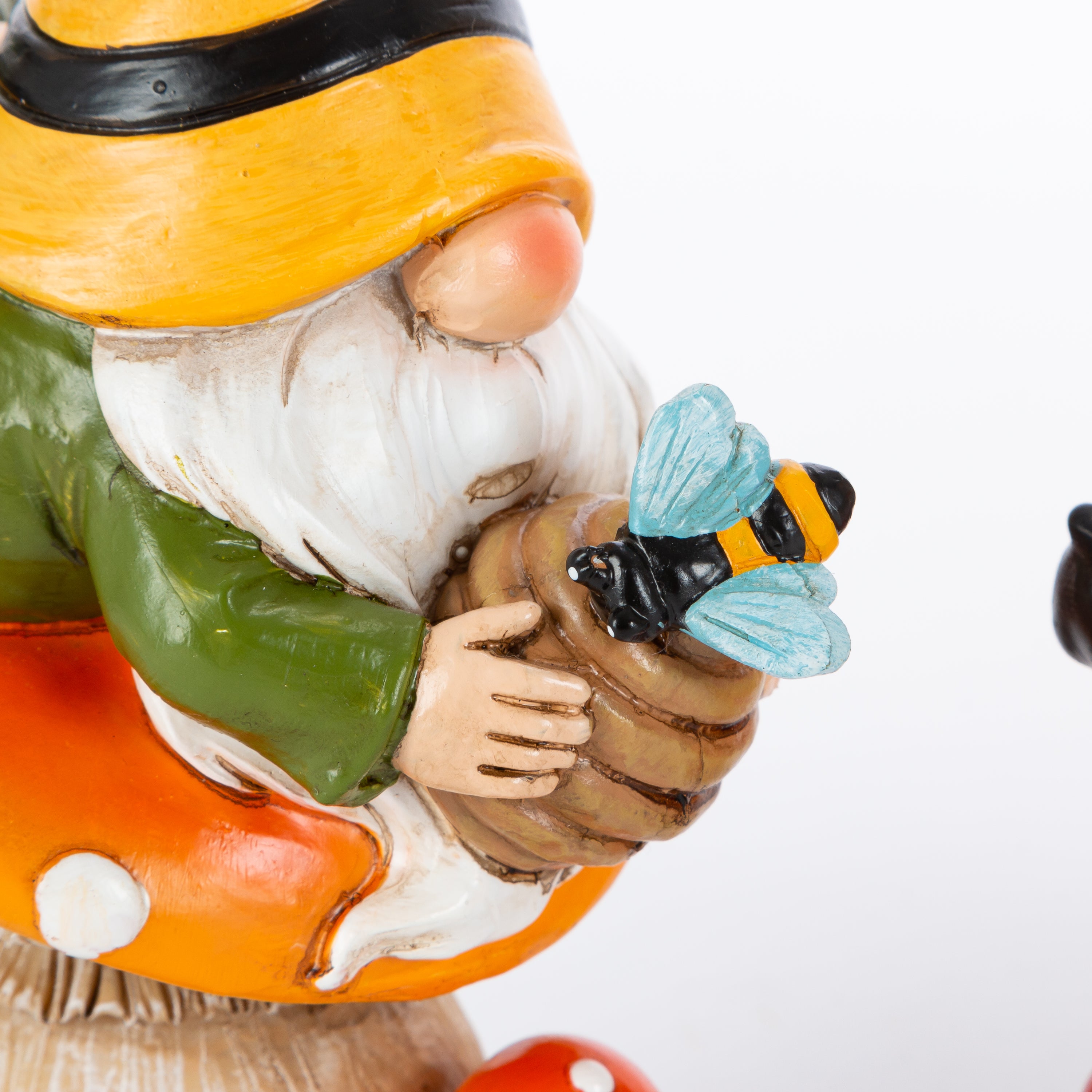 6.3 in. Resin Bee Gnome figurines, set of 3